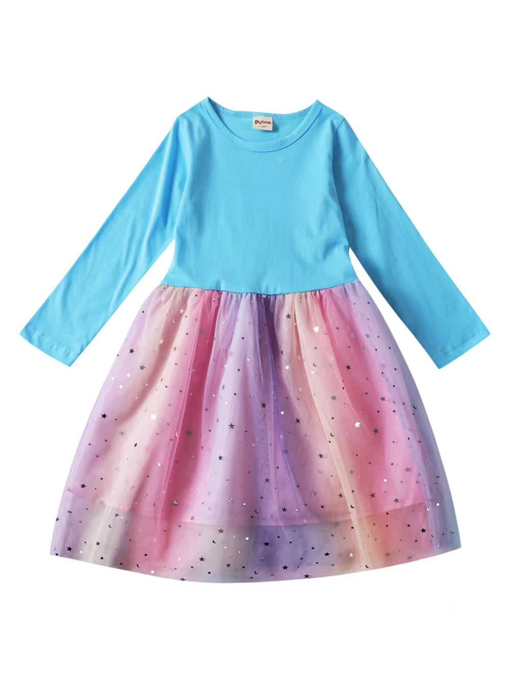Wholesale Spring Autumn Toddler Girls Long Sleeve Cotton Tulle Princess Dress Chic Party Wear Resale Gift Choice