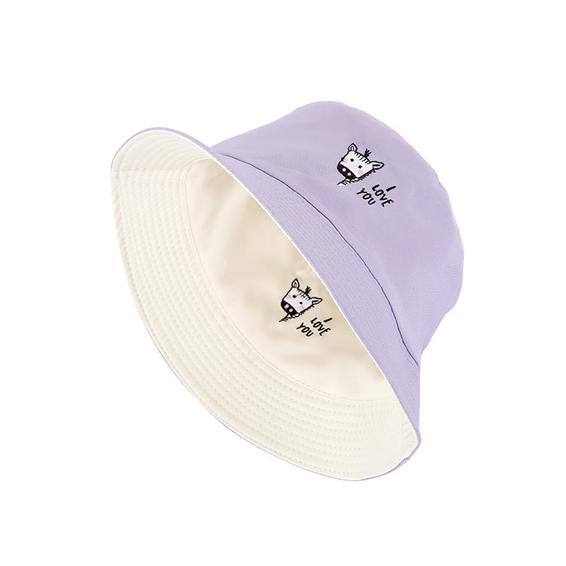 Sombrero de cubo de la serie de animales de algodón al por mayor