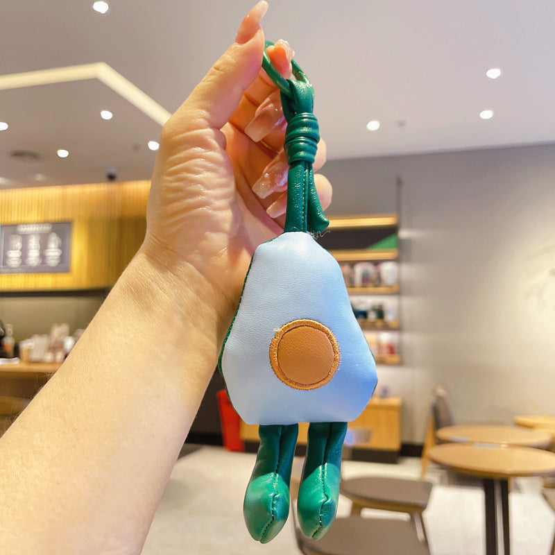 Llavero de aguacate de cuero al por mayor