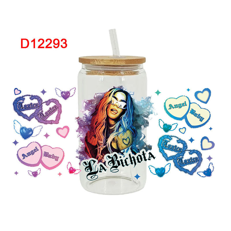Wholesale Cartoon Cute Trendy Character Theme 16oz Cup UV DTF Wraps
