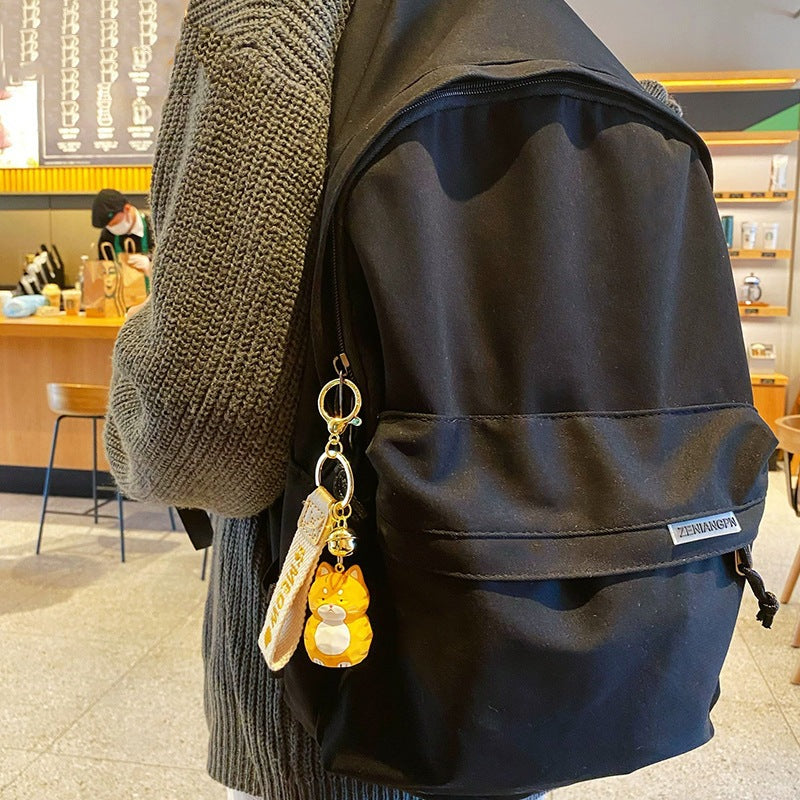 Wholesale Cartoon Wood Carved Cat Resin Keychain