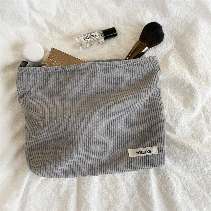 Large Corduroy Cosmetic Bag – Zero Clothing Co