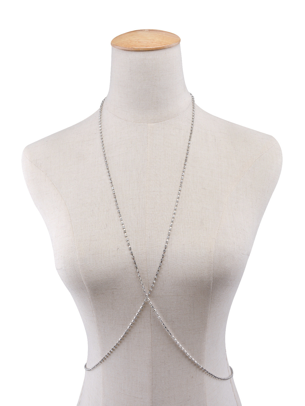 Diamantes de cuello de haz al por mayor Diamantes de cobre de cobre collares de cuerpo de malla