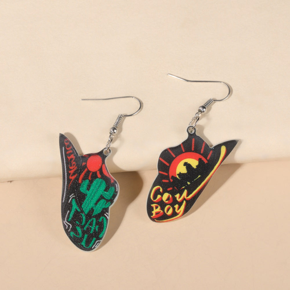 Wholesale Acrylic wooden earrings