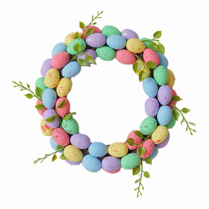 Wholesale wholesale Easter Garland foam egg rabbit Garland decoration home decoration