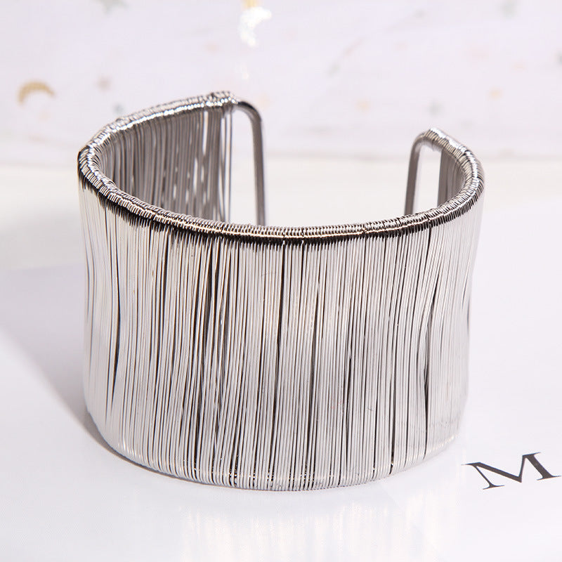 Wholesale Fashion Exaggerated Brushed Vintage Bracelet