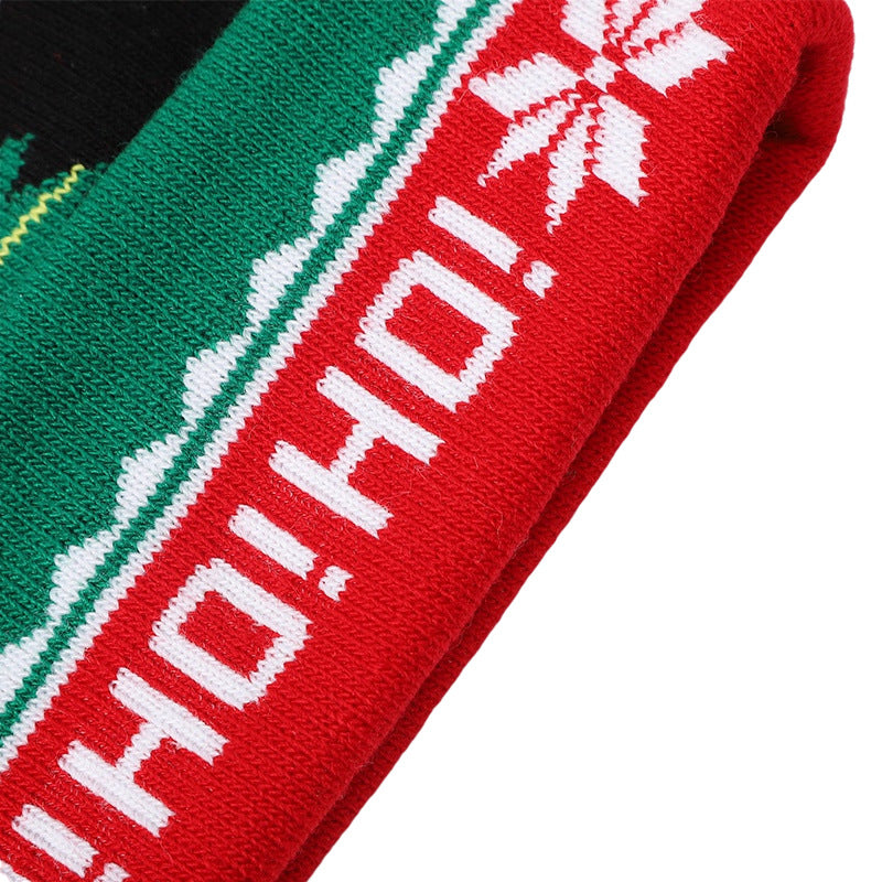 Wholesale Acrylic Christmas Wool Ball Knitted Wool Hats