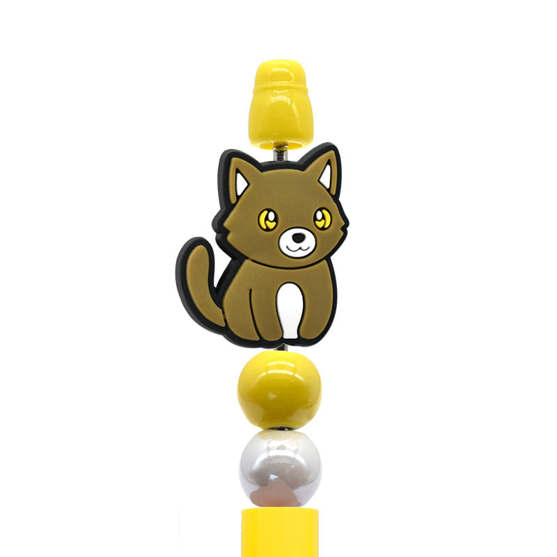 Wholesale  Random 100pcs/pack   Cartoon pet cat beads  Focal Beads