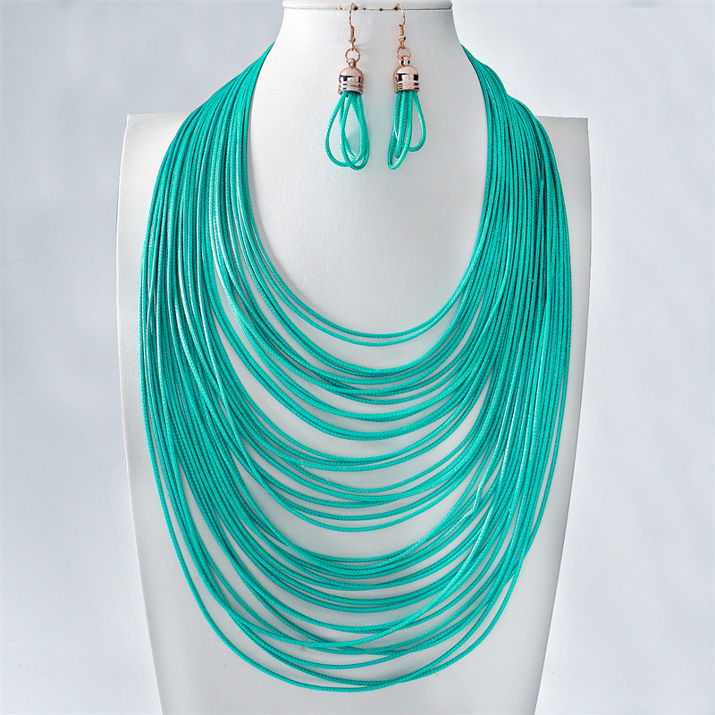 Wholesale New Hand-woven Multi-layer Necklace