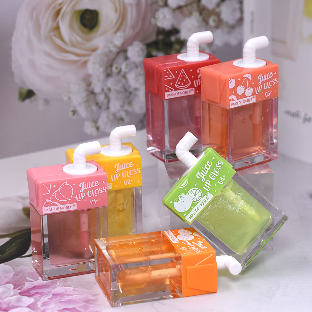 Wholesale 24PCS/PACK Plastic Lip Oil Straw Lip Gloss Fruity Flavored Lip Gloss