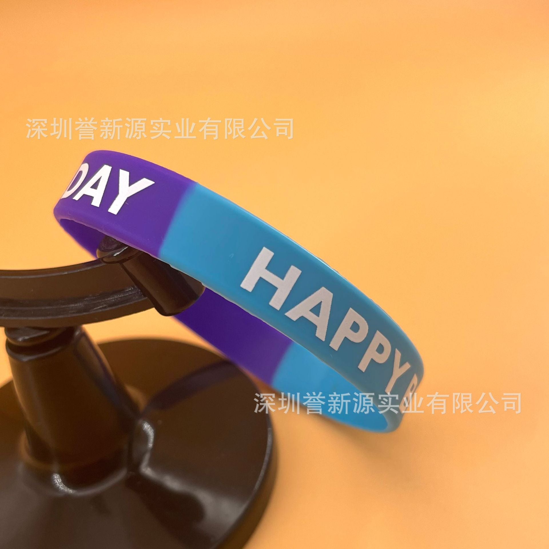 Wholesale 10pcs Party Silicone Happy Day Rainbow Rubber Wristband Bracelet