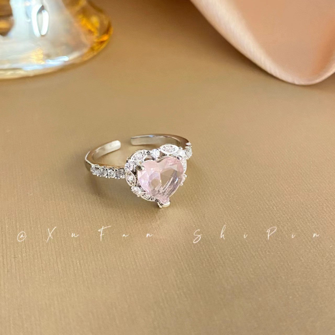 Wholesale Rainbow Tourmaline Ring Fashion Multi-Treasure Beaded Ring