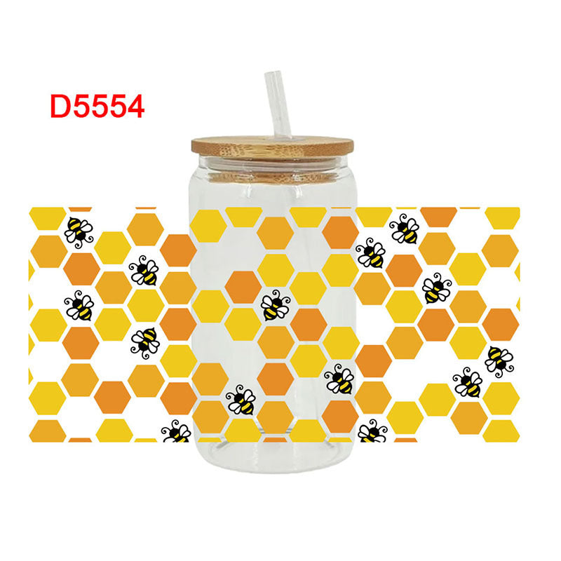 Wholesale cute animals 16oz Cup UV DTF Wraps