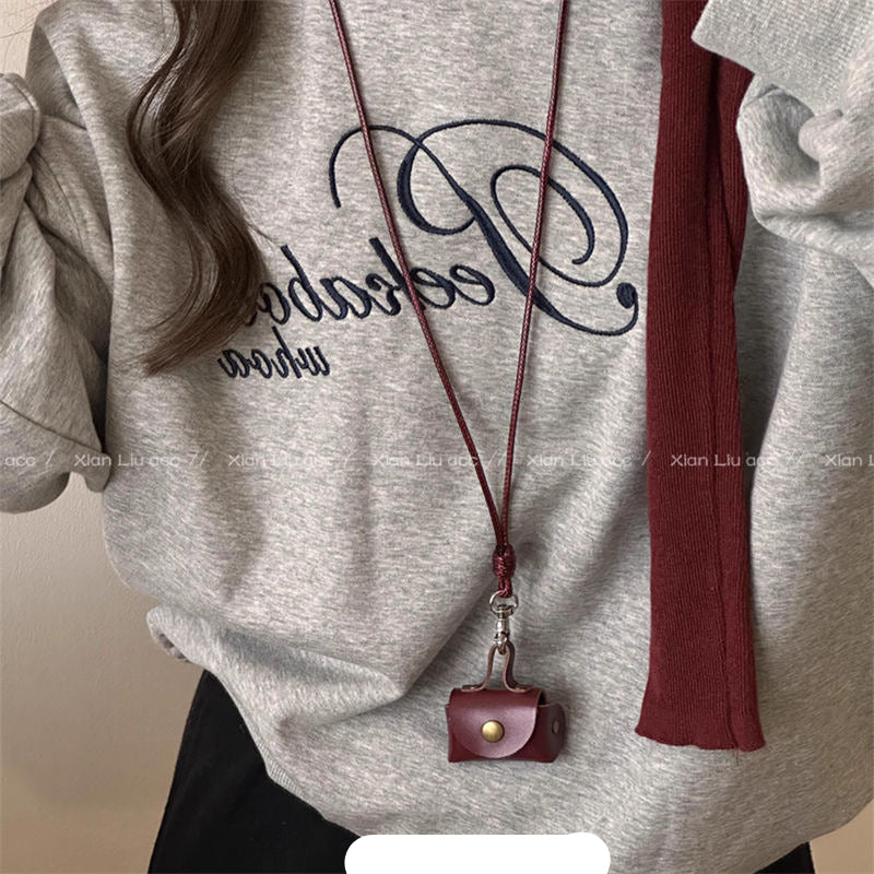 Wholesale Red M bean balloon dog pendant necklace