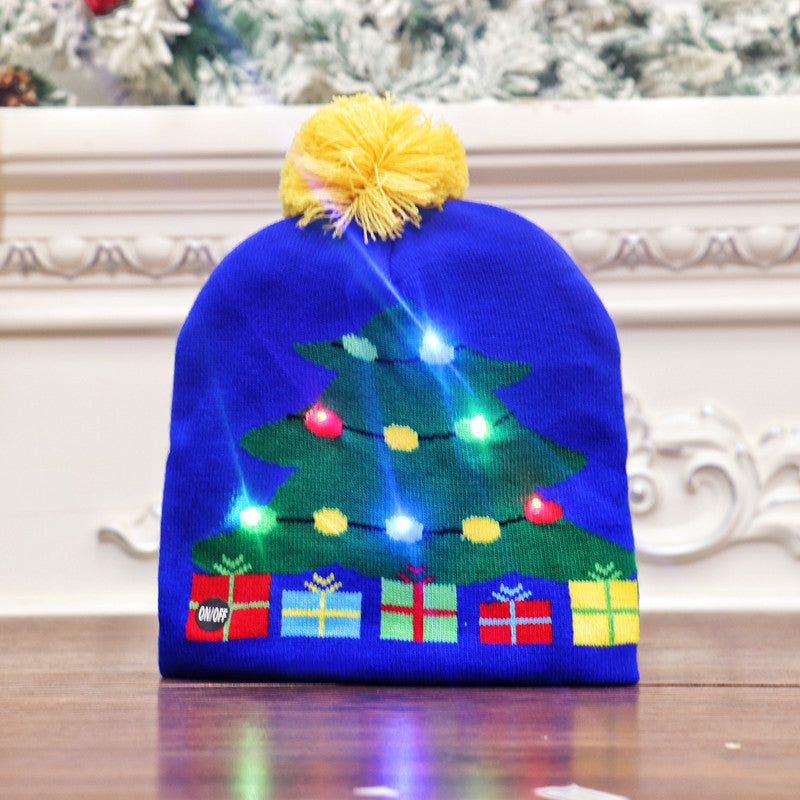 Wholesale Christmas Colorful Luminous High-end Beanie