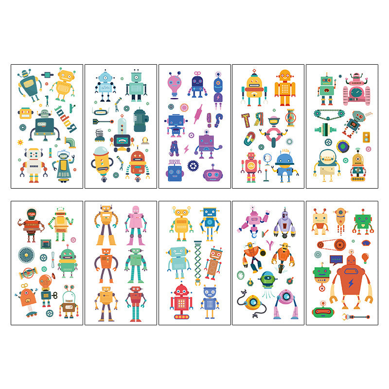 Wholesale 10pcs/sheet Children's cartoon little monster cute tattoo sticker