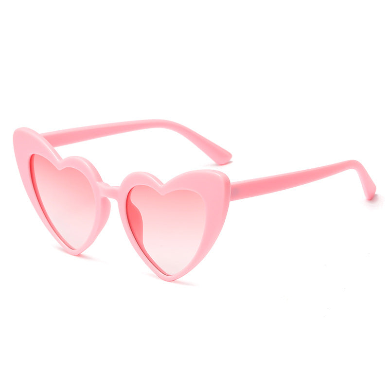 Wholesale Cute Peach Heart Multi Color PC Sunglasses