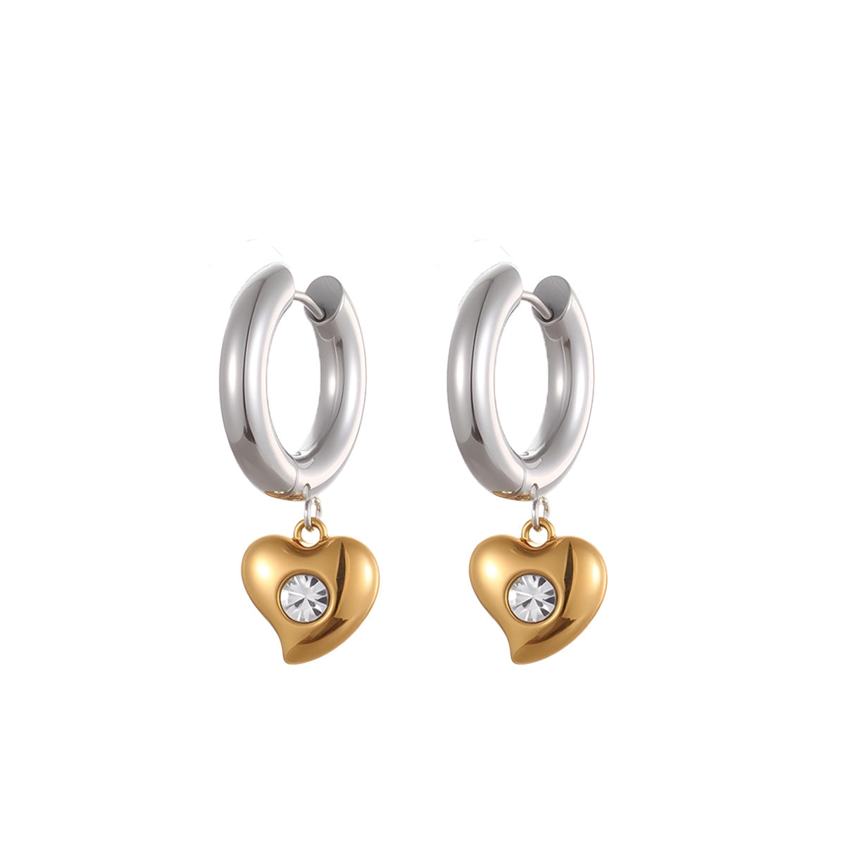 Wholesale Love studded stainless steel earrings
