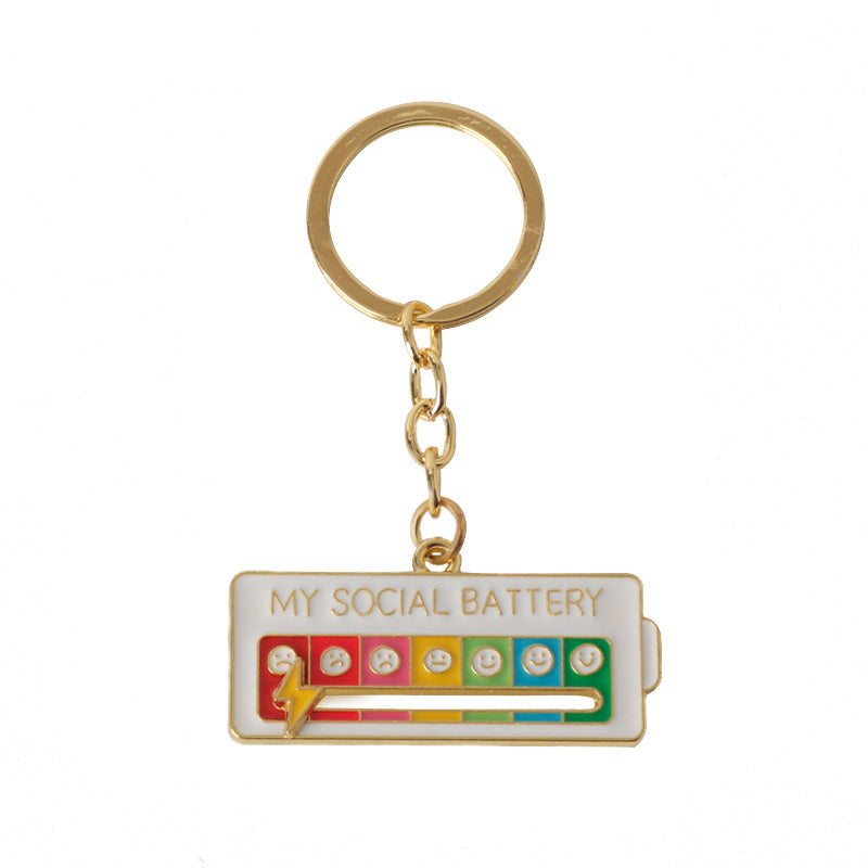 Wholesale My Social Power Alloy Keychain