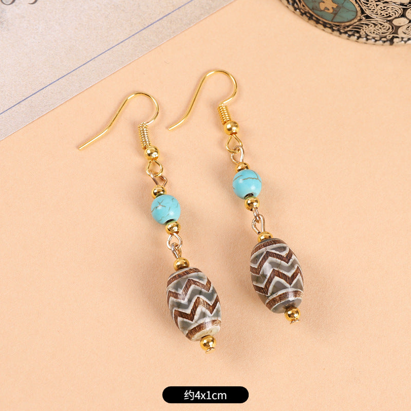 Wholesale Ethnic Style Retro Art Earrings