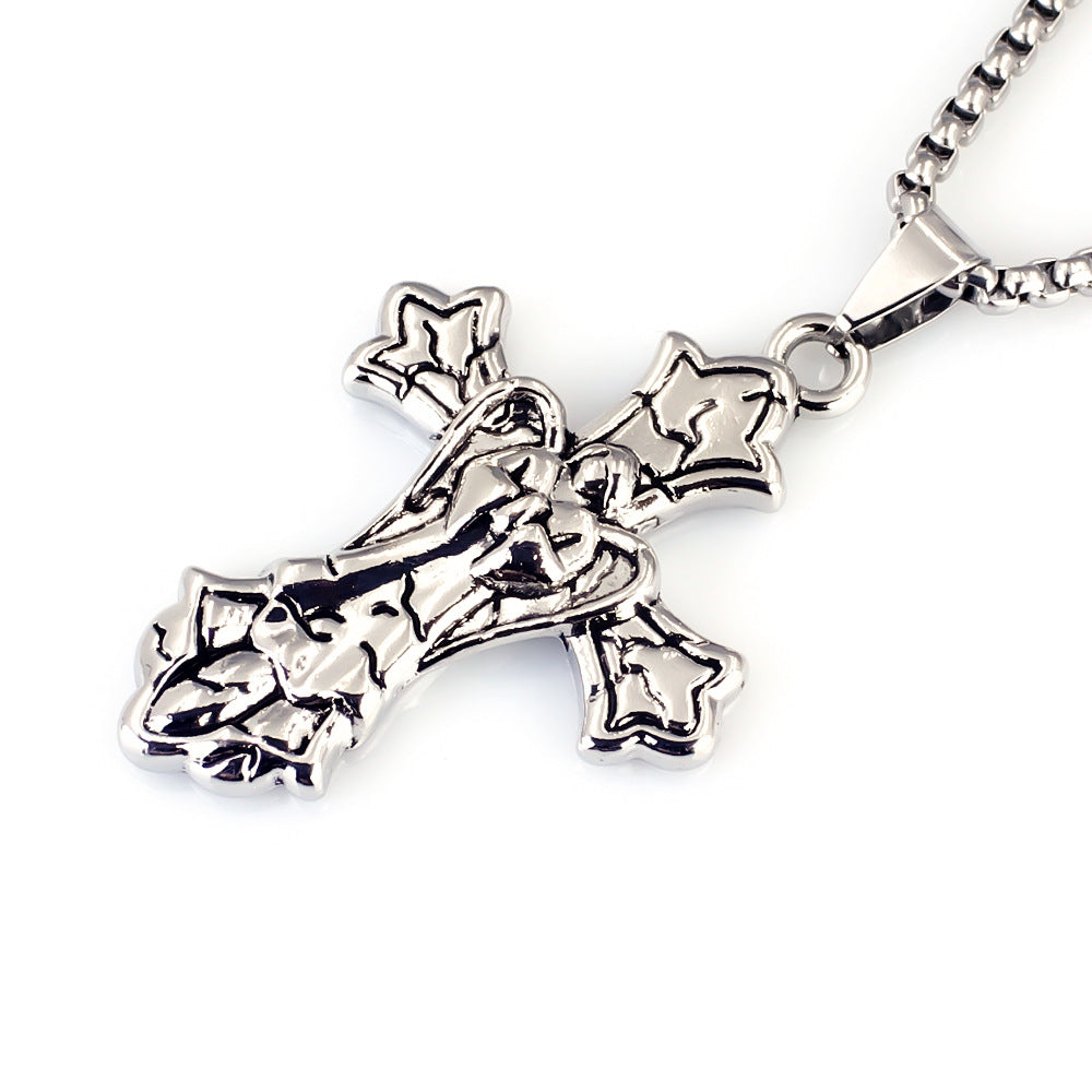 Wholesale Retro Lion Head Pendant Necklace Unisex Punk Rock Style Fashion Accessory
