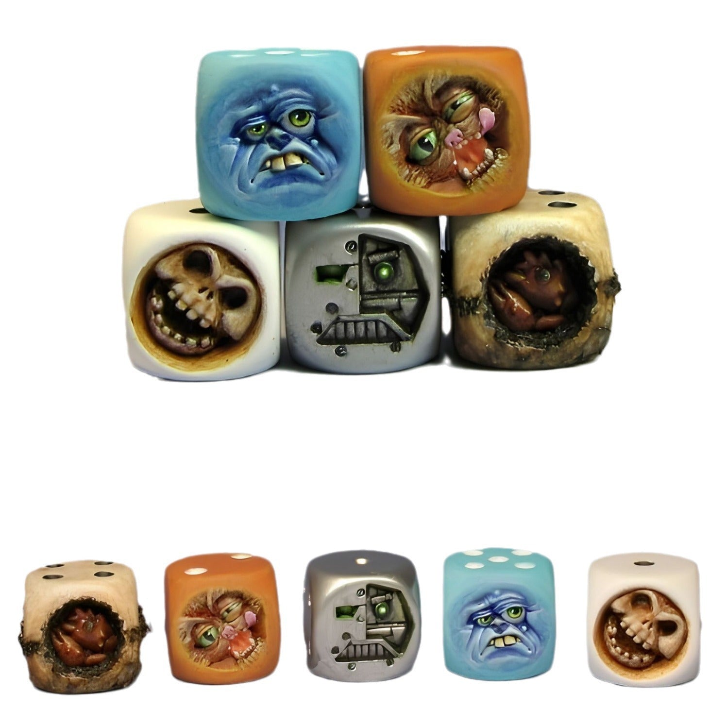 Wholesale Synthetic Resin Devil Dice Ornaments