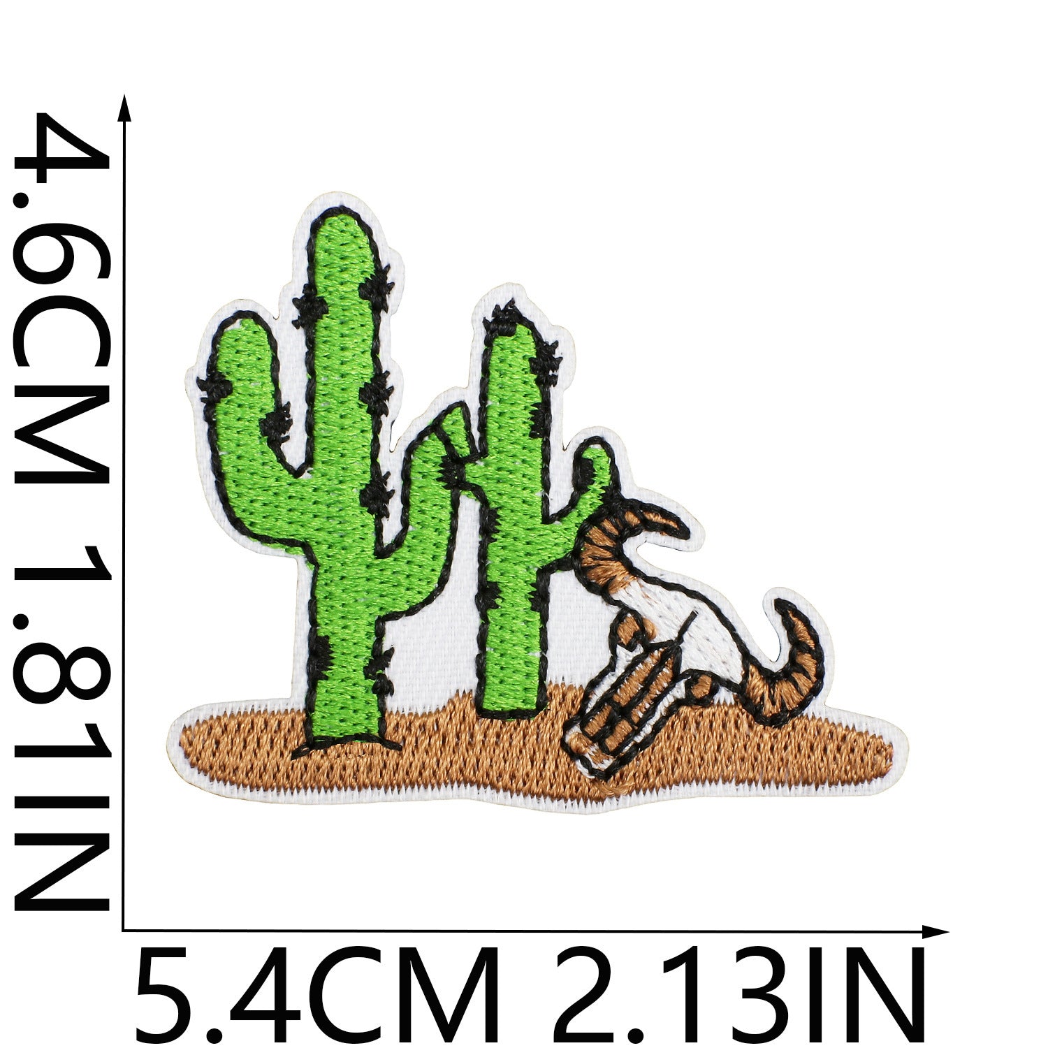 Wholesale Western Cowboy Embroidered Iron On Patch Pistol Horse Buffalo Cactus Motif For Men S Fashion Apparel