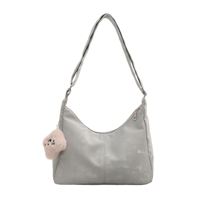 Wholesale Retro Solid Color Versatile Shoulder Bag