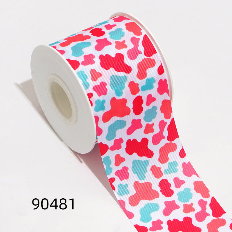 Wholesale 50Y thermal transfer ribbon cartoon printing ribbon printing ribbon thermal transfer ribbon flower diy ribbon roll