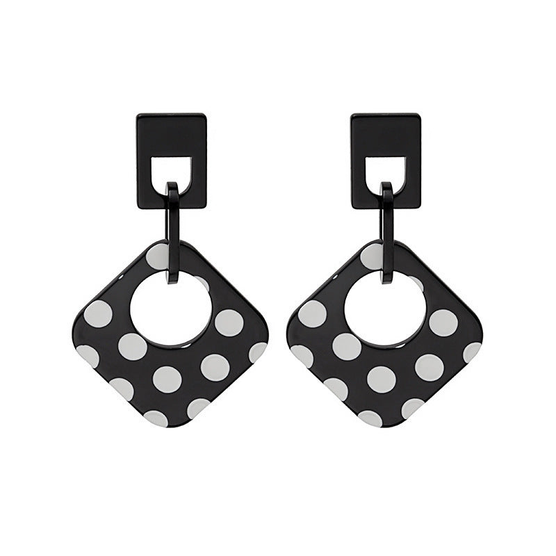 Pendientes acrílicos de pasador de plata geométrico s925 al por mayor pendientes acrílicos