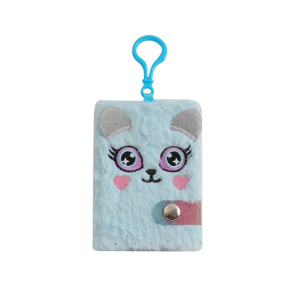 Wholesale Cartoon Unicorn Bear Big Eyes Plush Pendant Mini Notebook