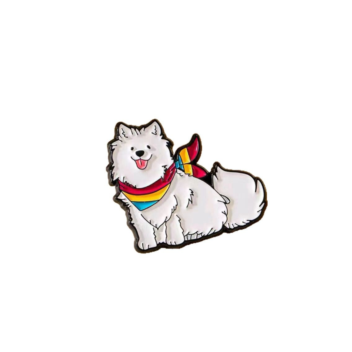 Wholesale Creative Retro Alloy Enamel Puppy Character Brooch