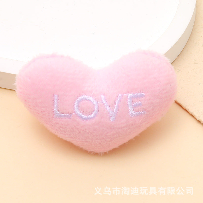 Wholesale 5pcs Plush Love Red Heart Love Children' s Hat Slippers Clothes Brooch