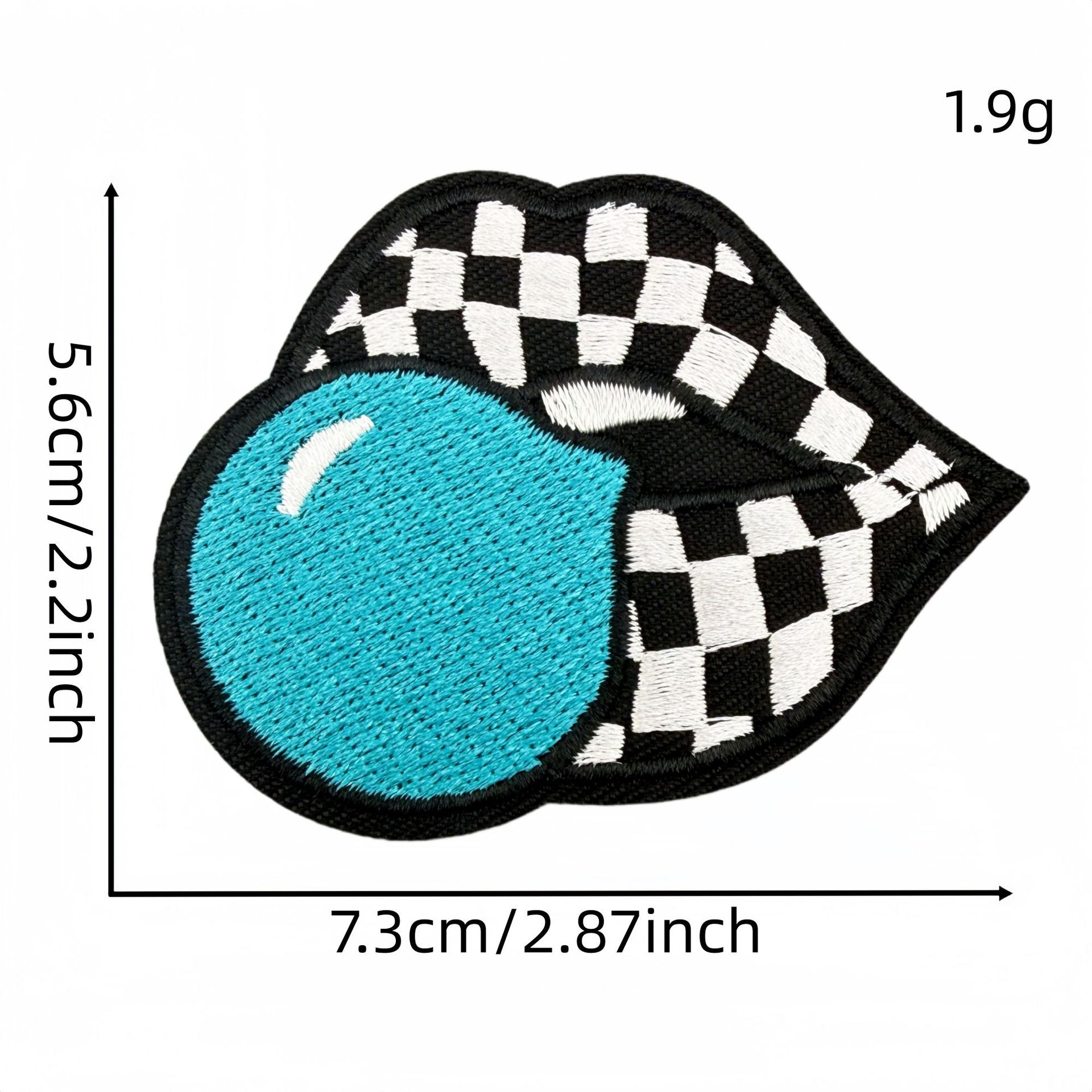 Wholesale Western Style Embroidered Patch Set Skull Checkerboard Design Polyester Thread Fashion Decorative Accessory Gift And Boutique Resale