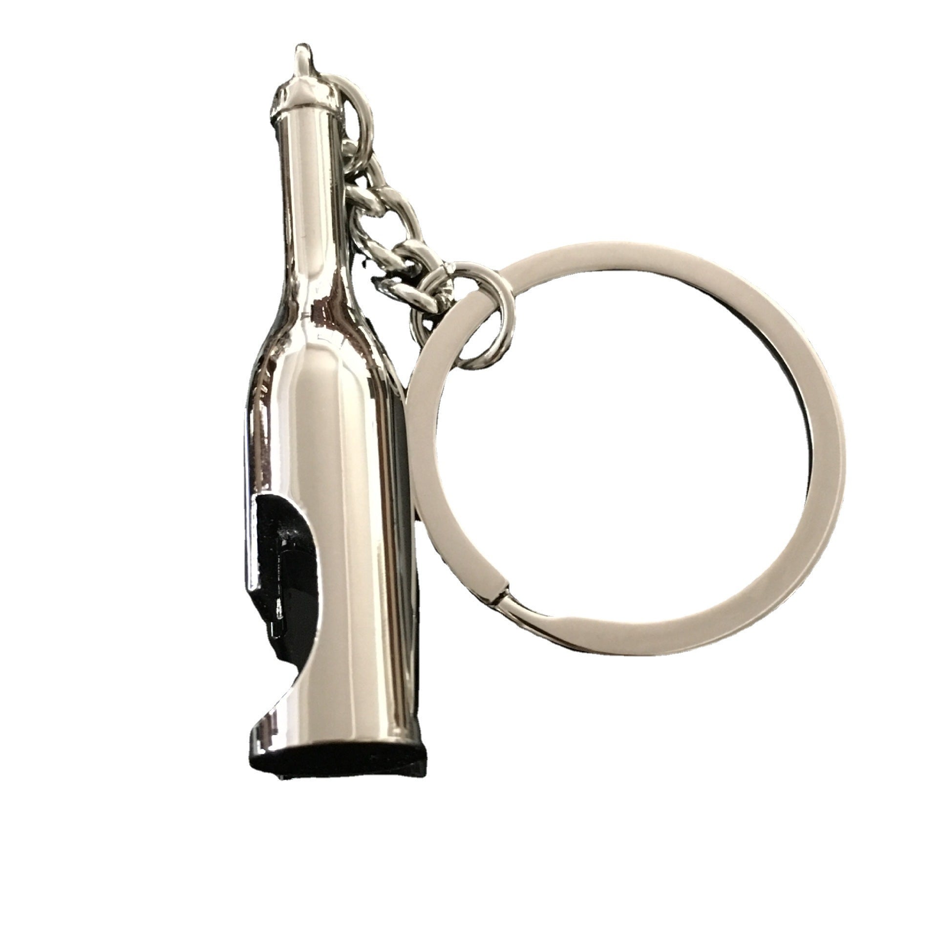 Llavero de abreir de botella de aleación de aleación de zinc de 10pcs al porta