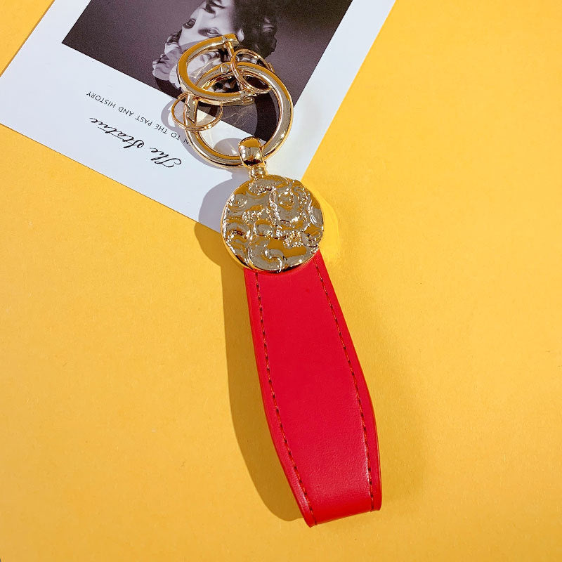 Wholesale PU Leather Year of The Dragon Keychain