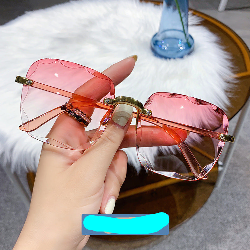 Wholesale Sunglasses Women's High-end Sense Internet Trendy Women's Fashionable Korean Anti-UV Glasses