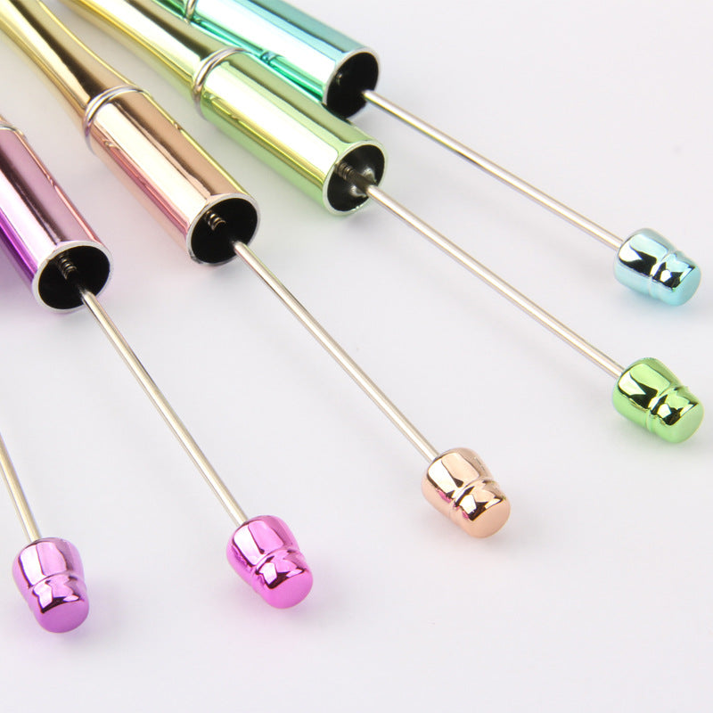 Wholesale 10pcs Plastic Gradient Beaded Ballpoint Pen