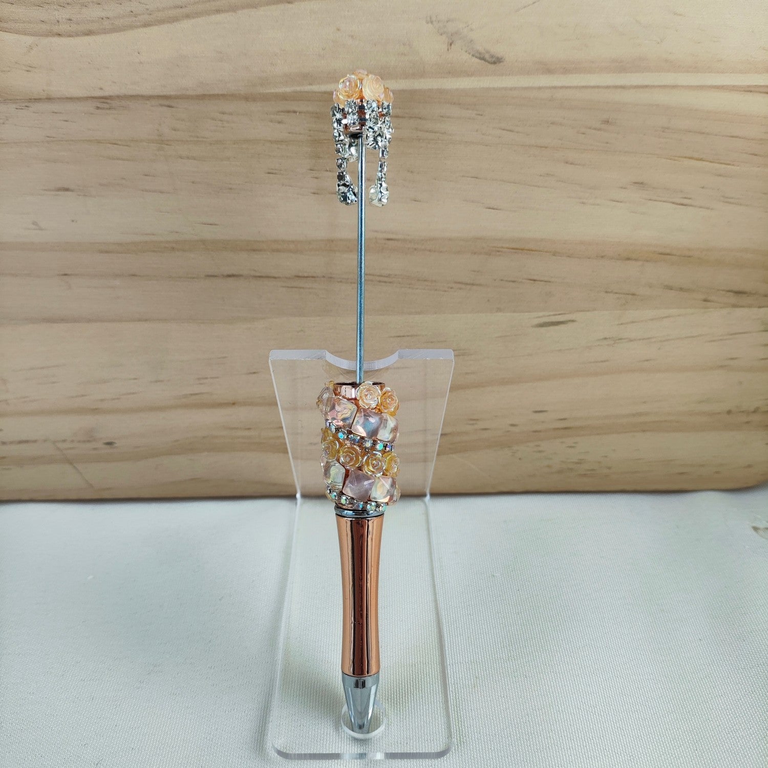 Wholesale Flash Rose Beadable Pen