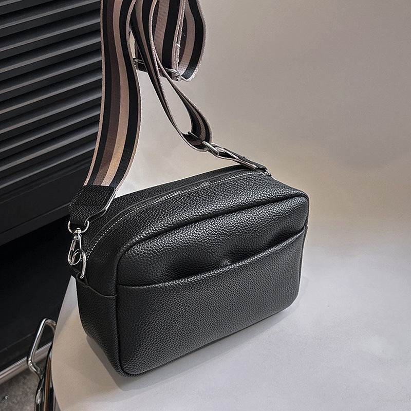 Wholesale Solid Color PU Messenger Bag