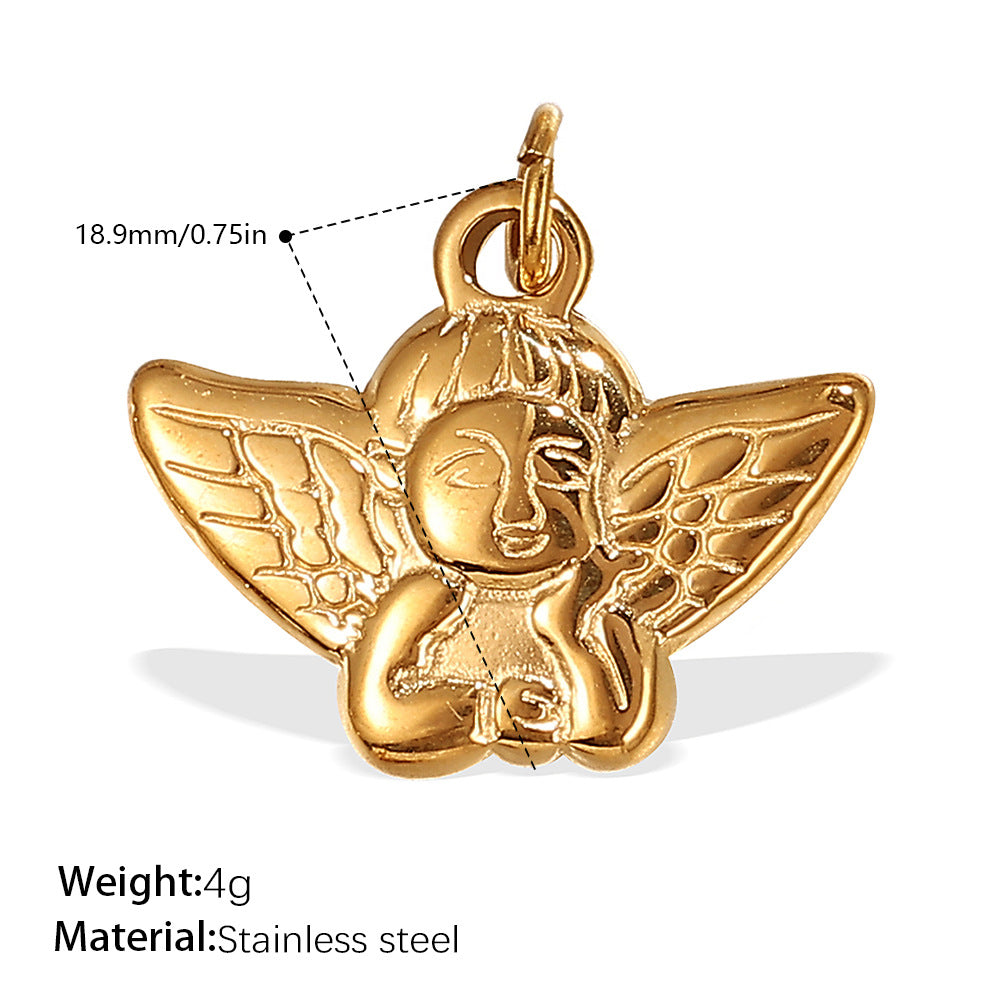 Wholesale Stainless steel 18K gold-plated palm eye pendant
