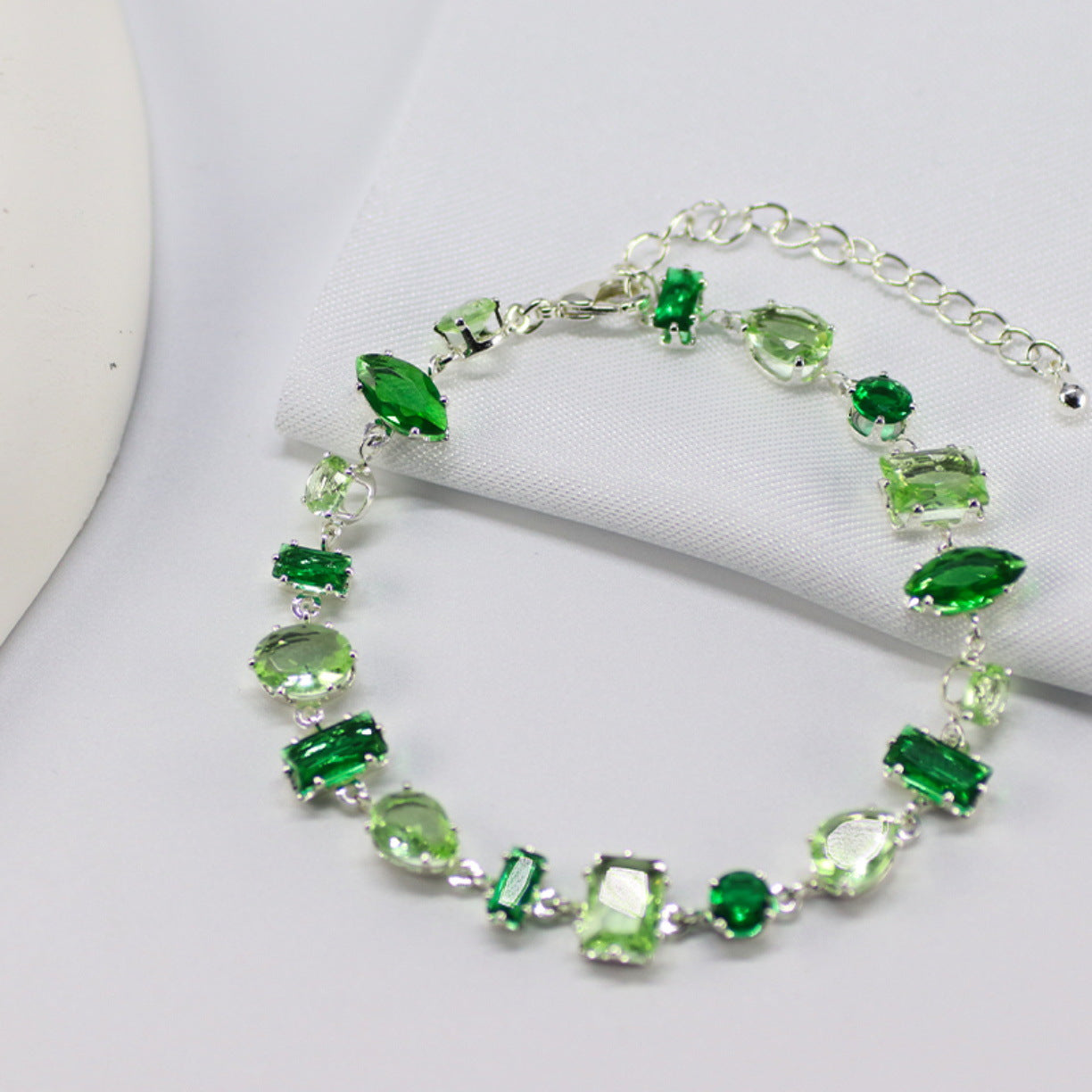 Wholesale Emerald Crystal Candy Bracelet
