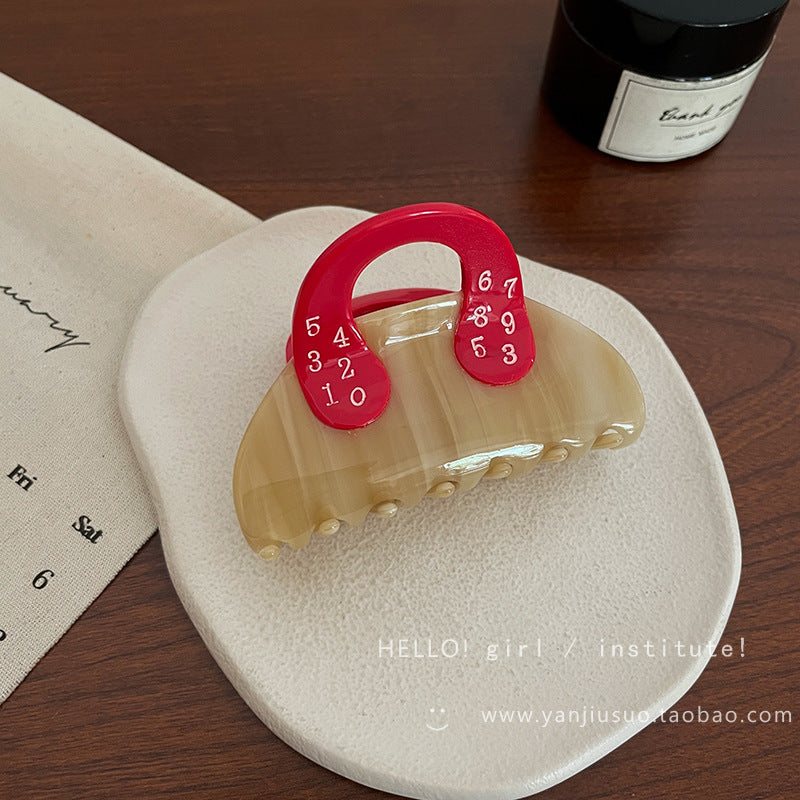 Wholesale Tulip Cherry Clamp Premium Handbag Cute Dalmatian Shark Clip Hair Accessories