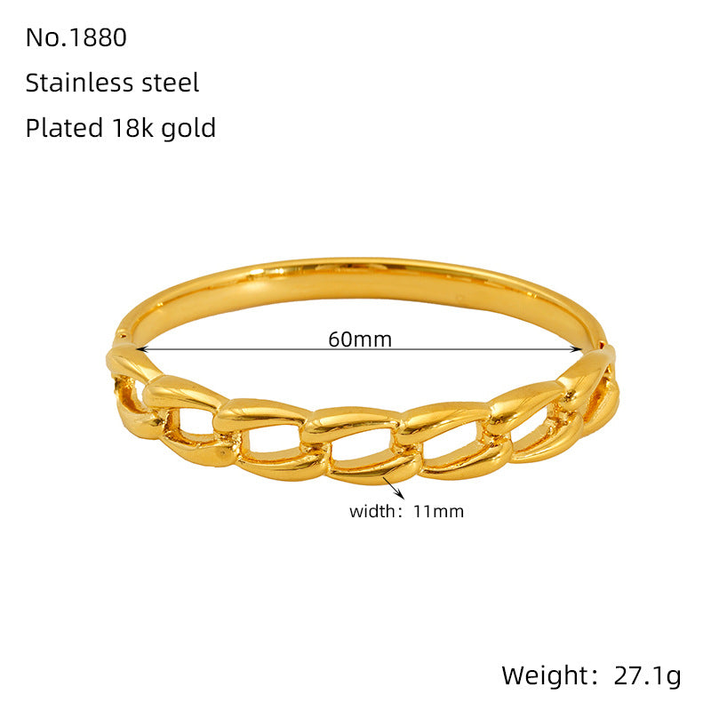 Wholesale Electroplating non-fading titanium steel bracelet buckle bracelet