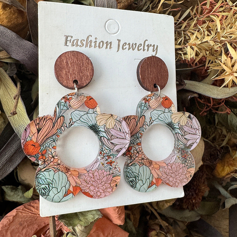Wholesale Floral Daisy Earrings