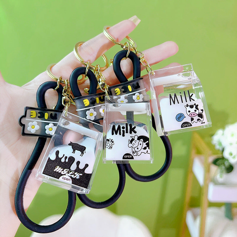 Wholesale Into Oil Milk Cartons Keychains