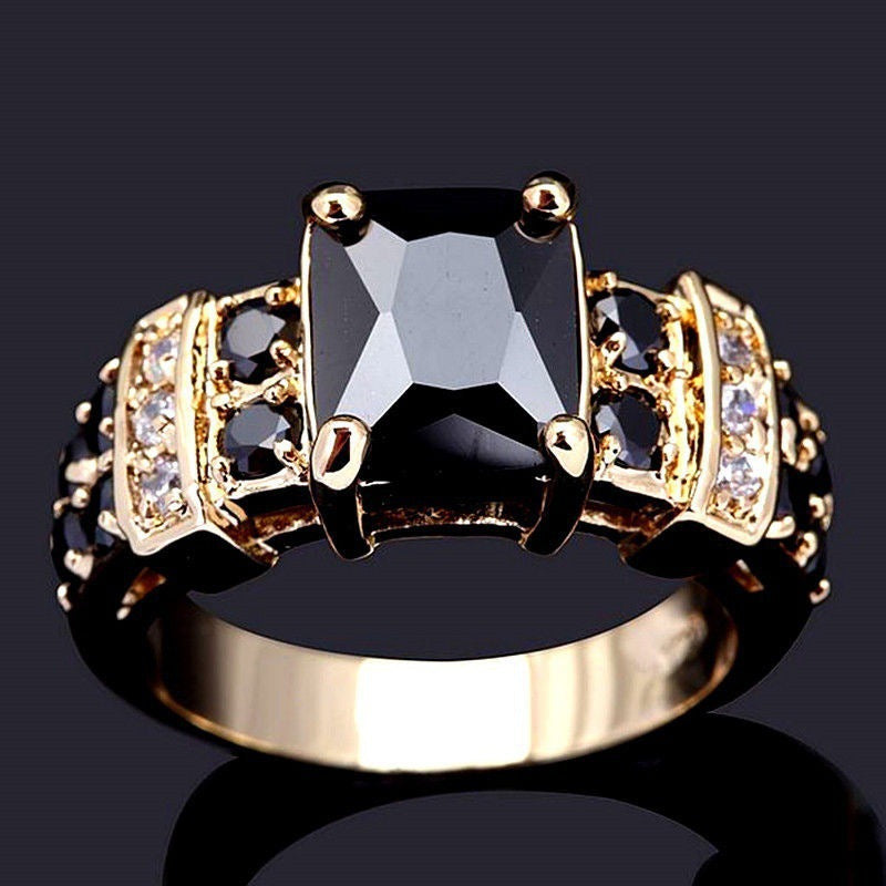 Wholesale Fashion Square Zircon Set Rings