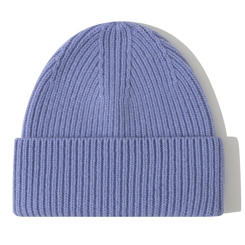 Wholesale Thick Pure Wool Beanie Winter Hat