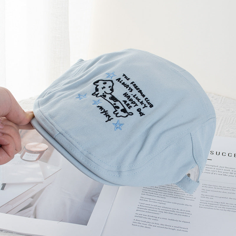 Wholesale Cute Puppy Letters Embroidered Forward Cap