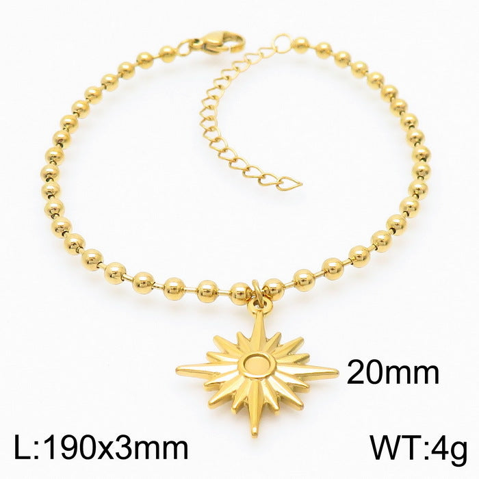 Wholesale Octagram Ladies Suits Gold Plated Necklaces